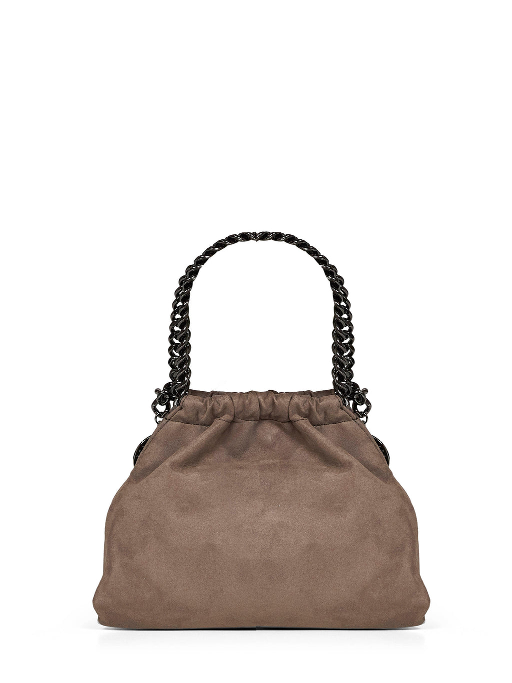 Stella Mccartney Women Dark Taupe Falabella Mini Drawstring Crossbody Bag