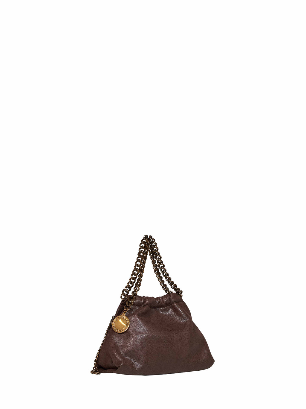 Stella Mccartney Women Mahogany Falabella Mini Drawstring Crossbody Bag