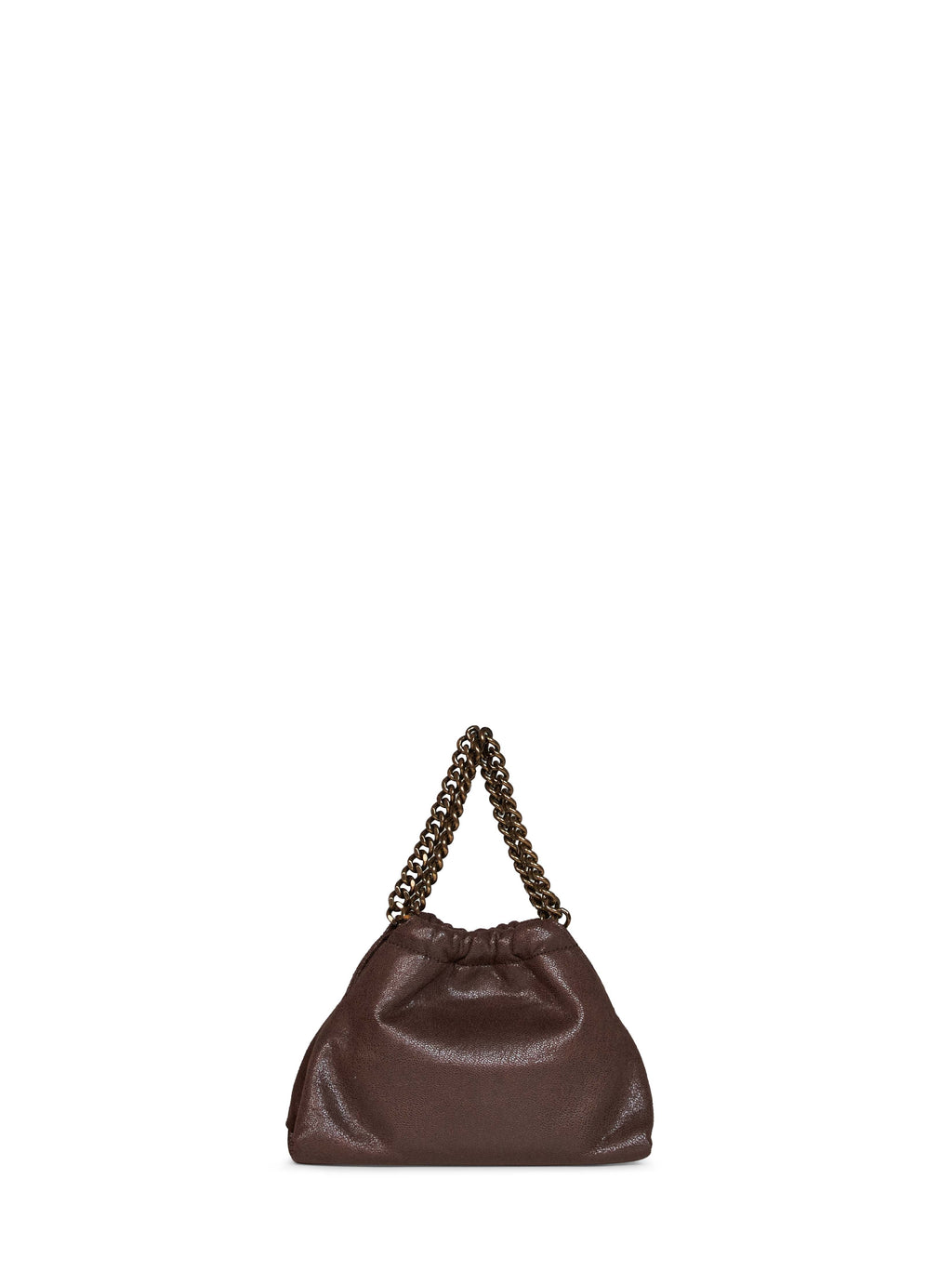 Stella Mccartney Women Mahogany Falabella Mini Drawstring Crossbody Bag