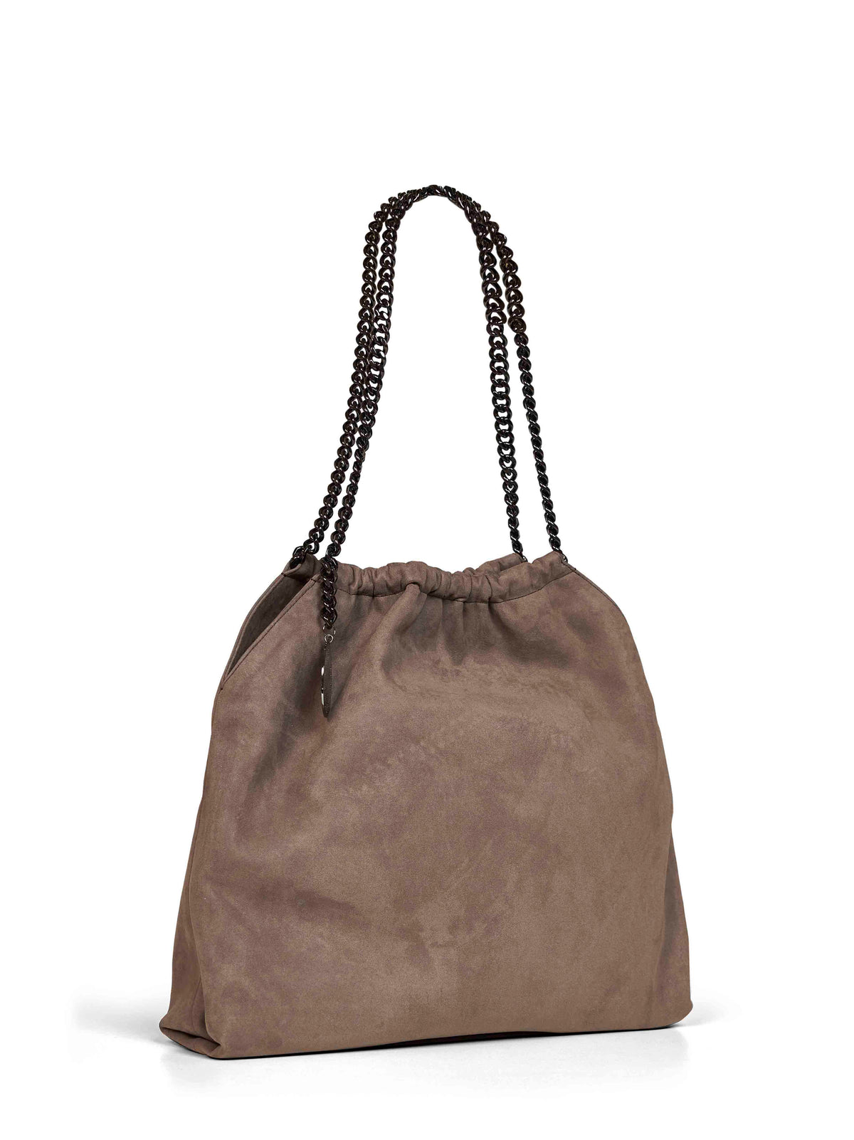 Stella Mccartney Women Dark Taupe Medium Falabella Drawstring Shoulder Bag