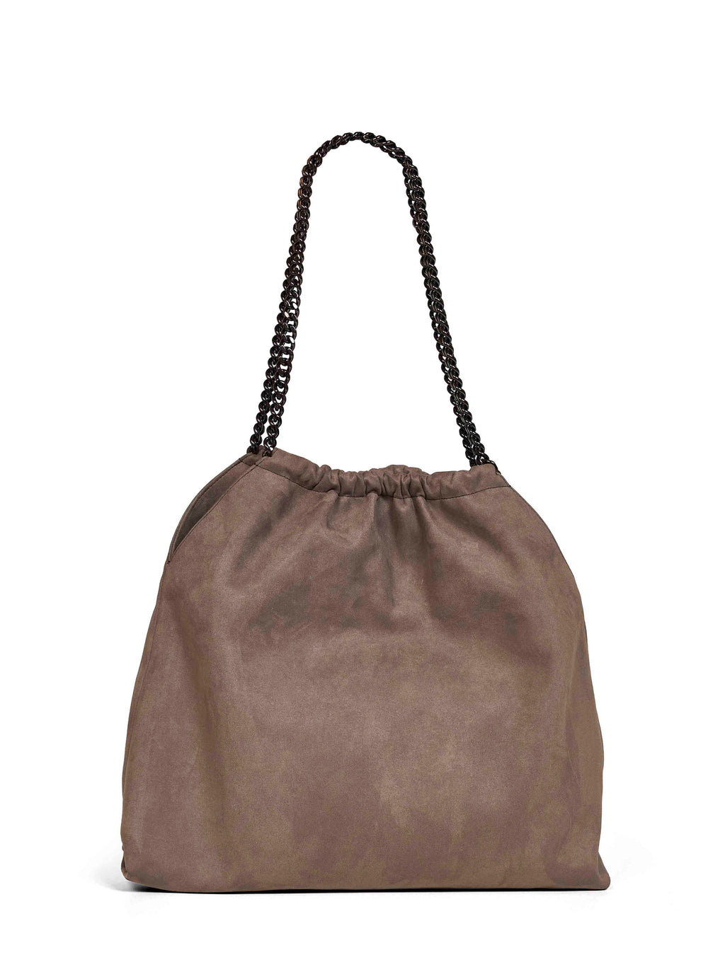 Stella Mccartney Women Dark Taupe Medium Falabella Drawstring Shoulder Bag