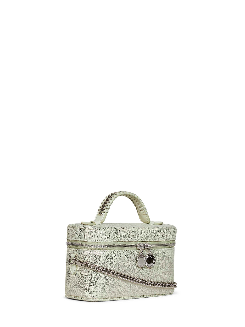 Stella Mccartney Women Light Lime Falabella Vanity Case Bag