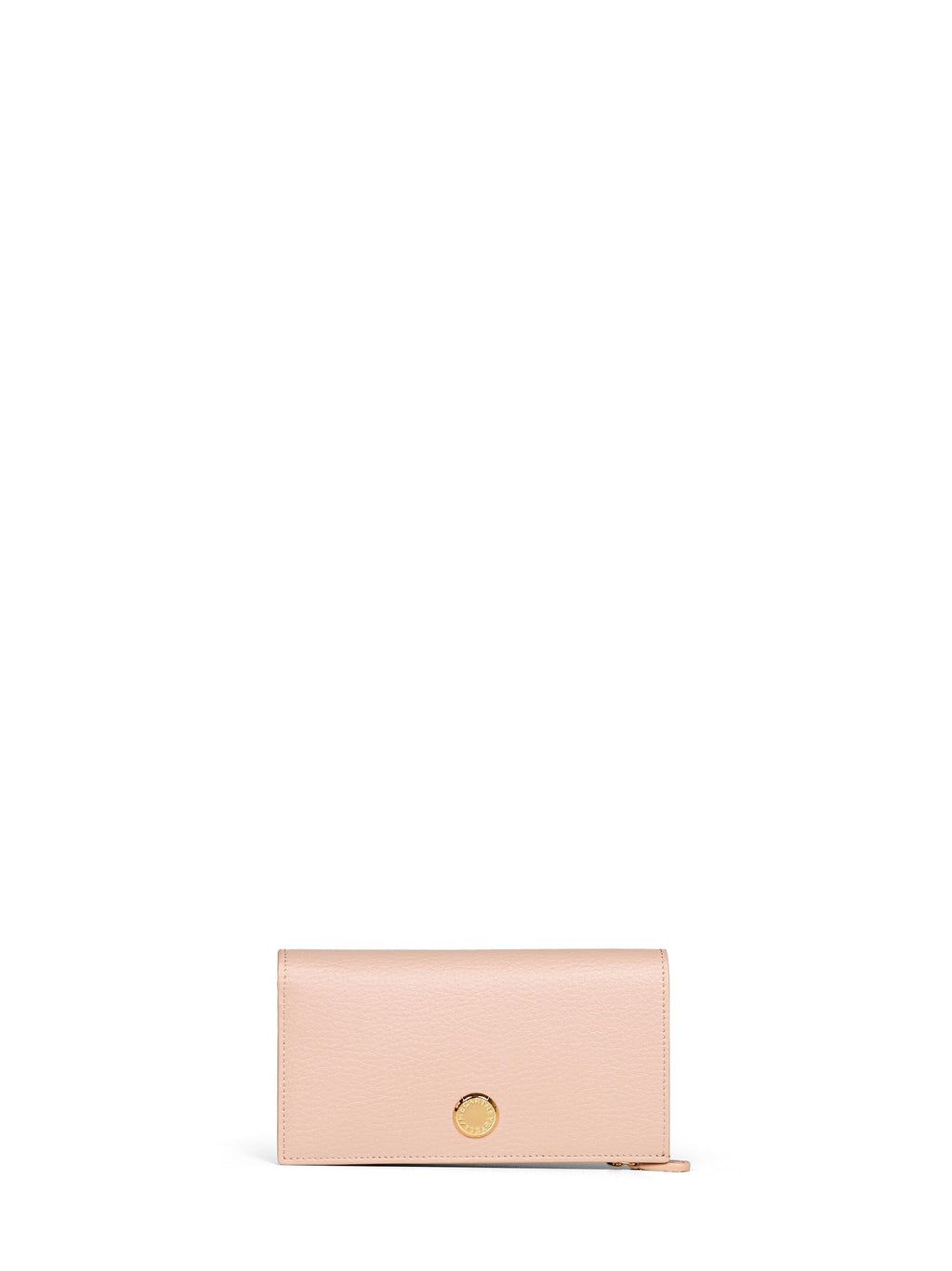 Stella Mccartney Women Blush Pink Logo Vertical Tri-Fold Wallet