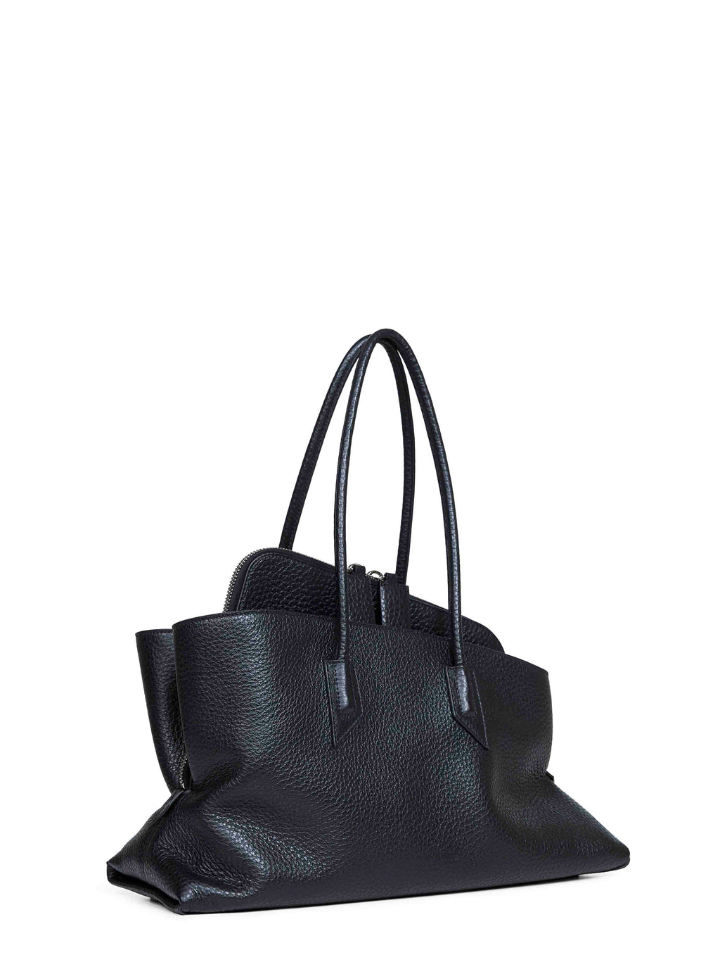 The Attico Women Black "La Passeggiata Medium" Top Handle Bag