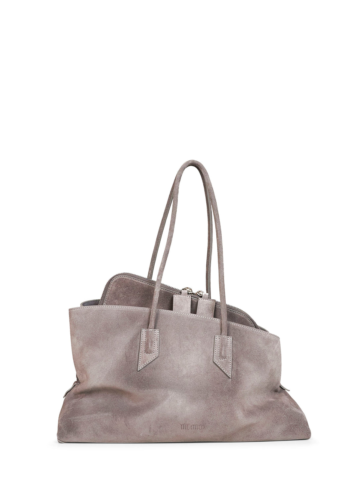 The Attico Women Dark Grey "La Passeggiata Medium" Top Handle Bag