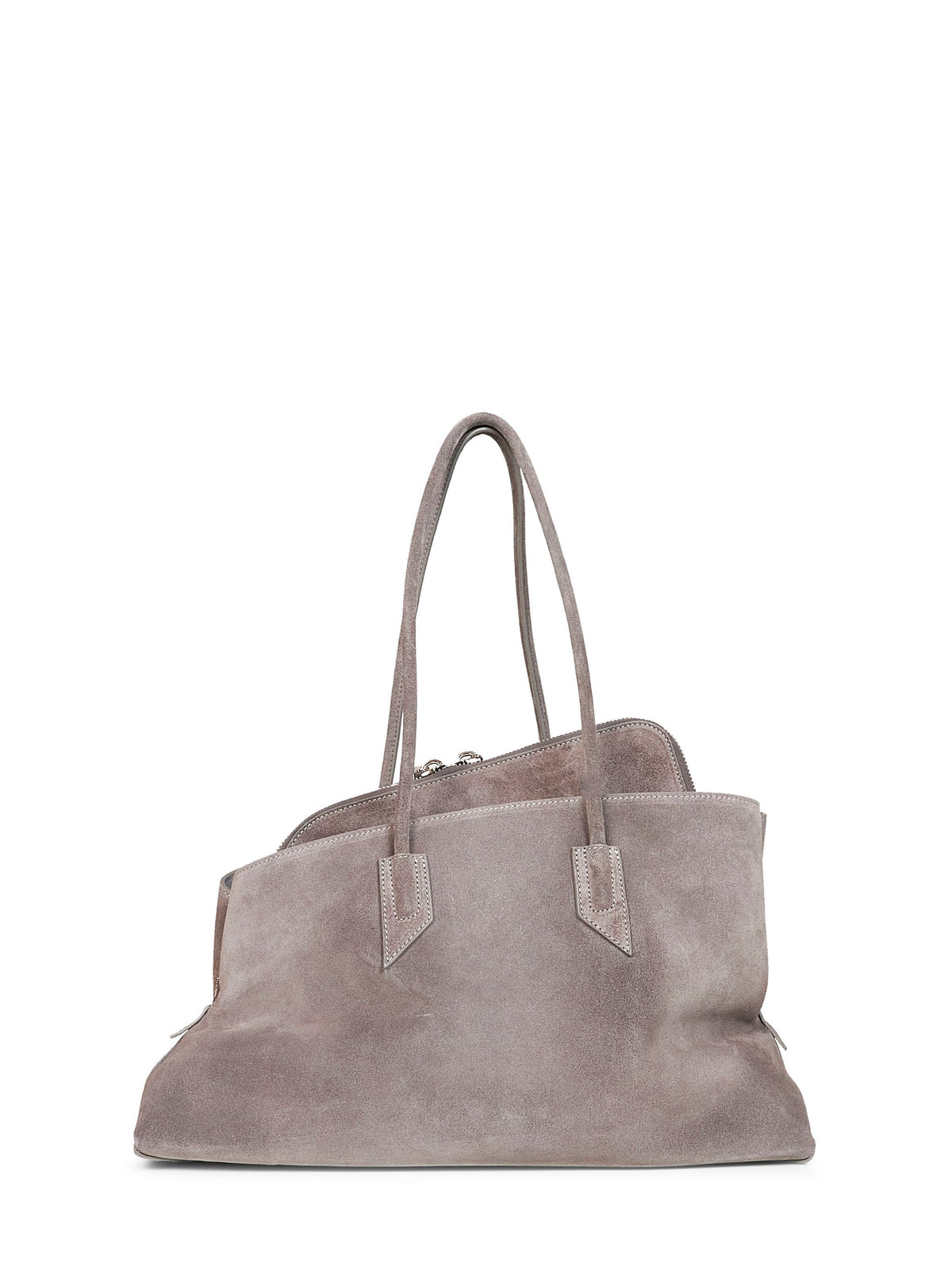 The Attico Women Dark Grey "La Passeggiata Medium" Top Handle Bag