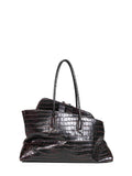 The Attico Women Coffee "La Passeggiata Medium" Top Handle Bag