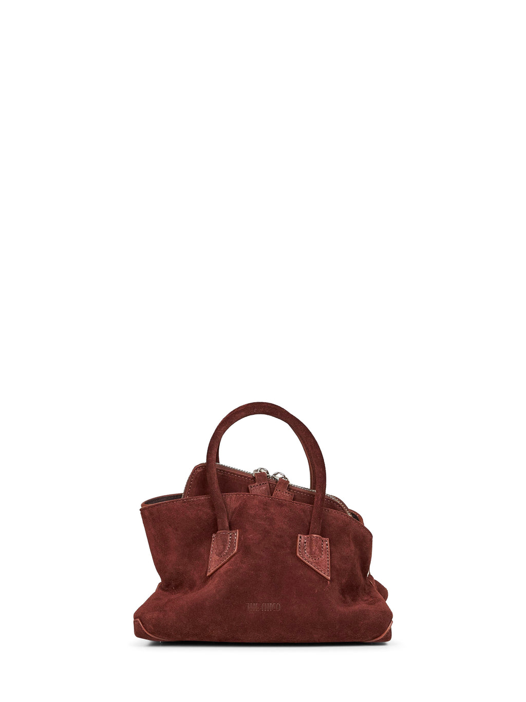 The Attico Women Light Chocolate "La Passeggiata Mini" Top Handle Bag