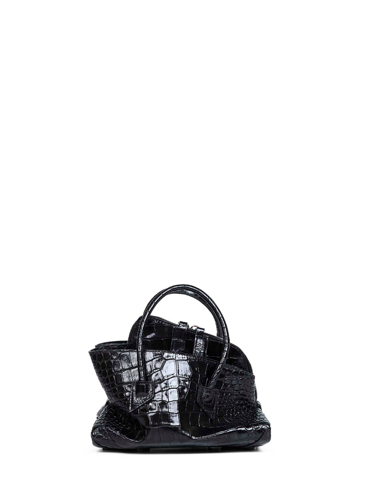 The Attico Women Black "La Passeggiata Mini" Top Handle Bag