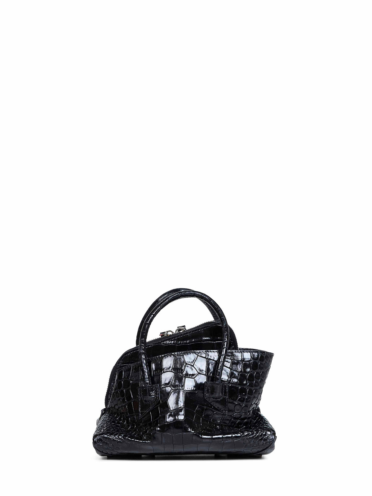 The Attico Women Black "La Passeggiata Mini" Top Handle Bag