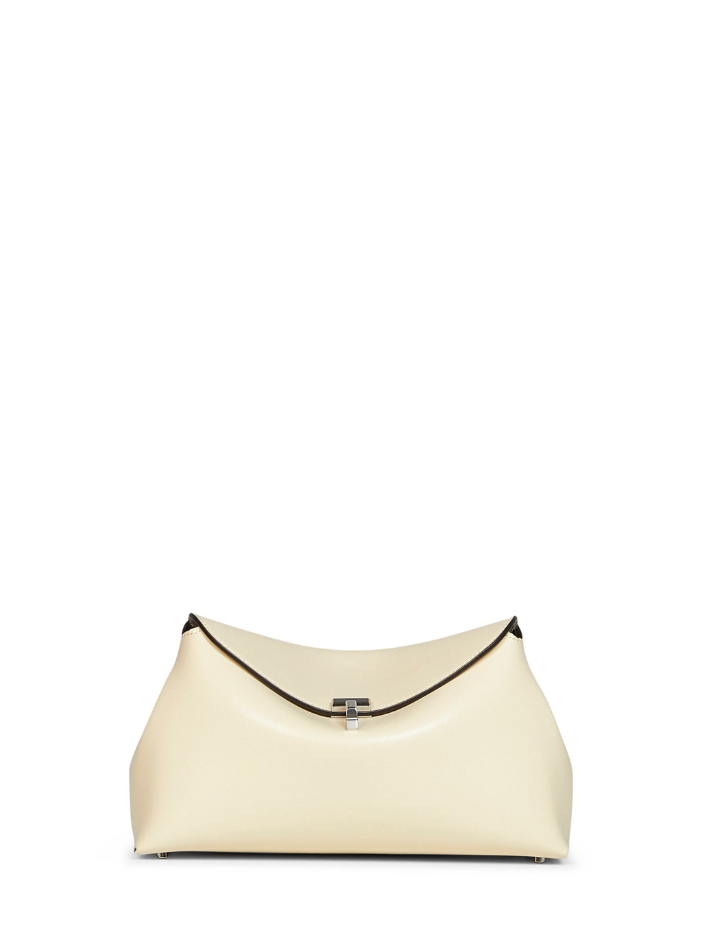 Toteme Women Champagne T-Lock Clutch Bag