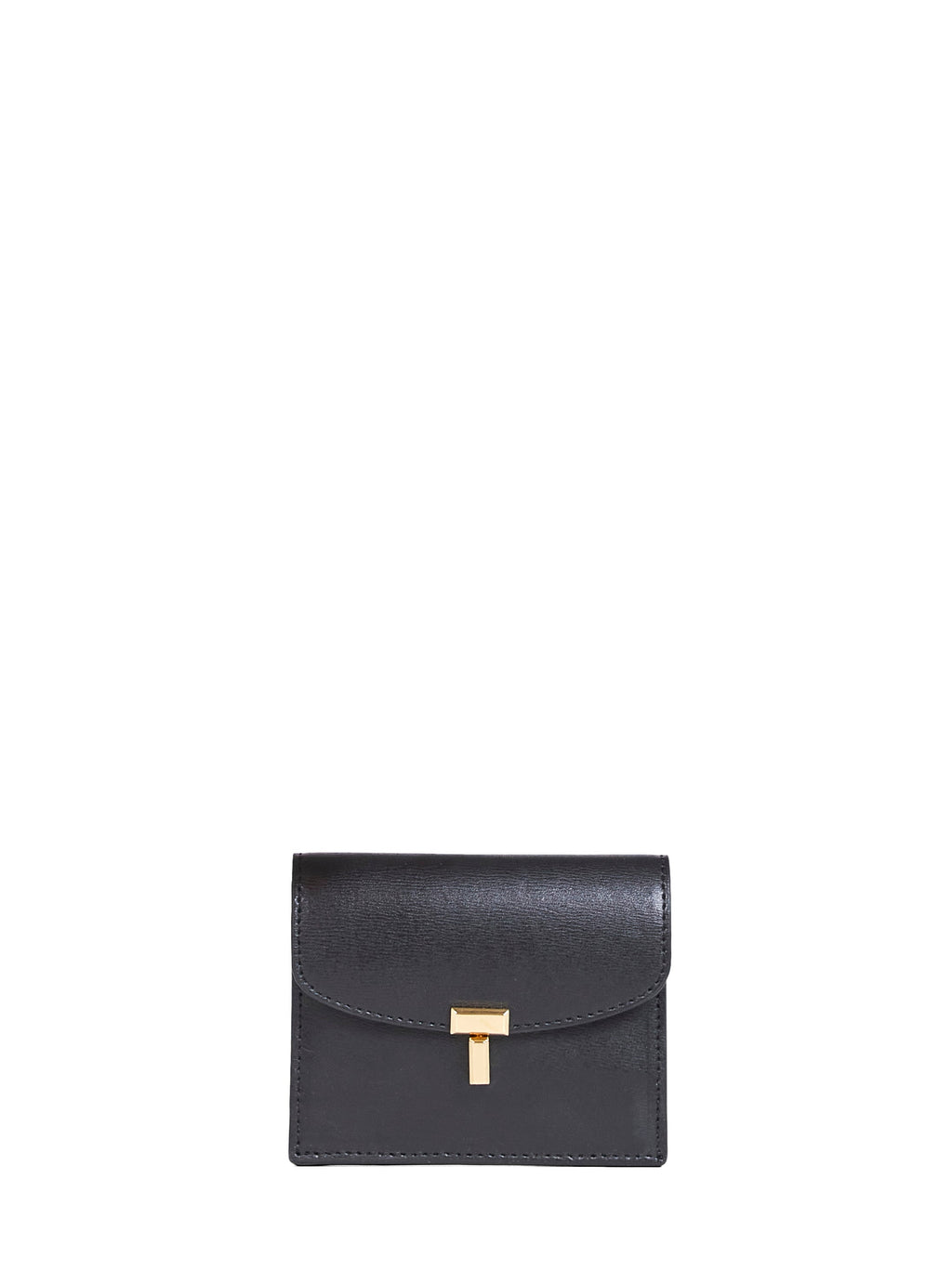 Toteme Women Black T-Lock Card Holder