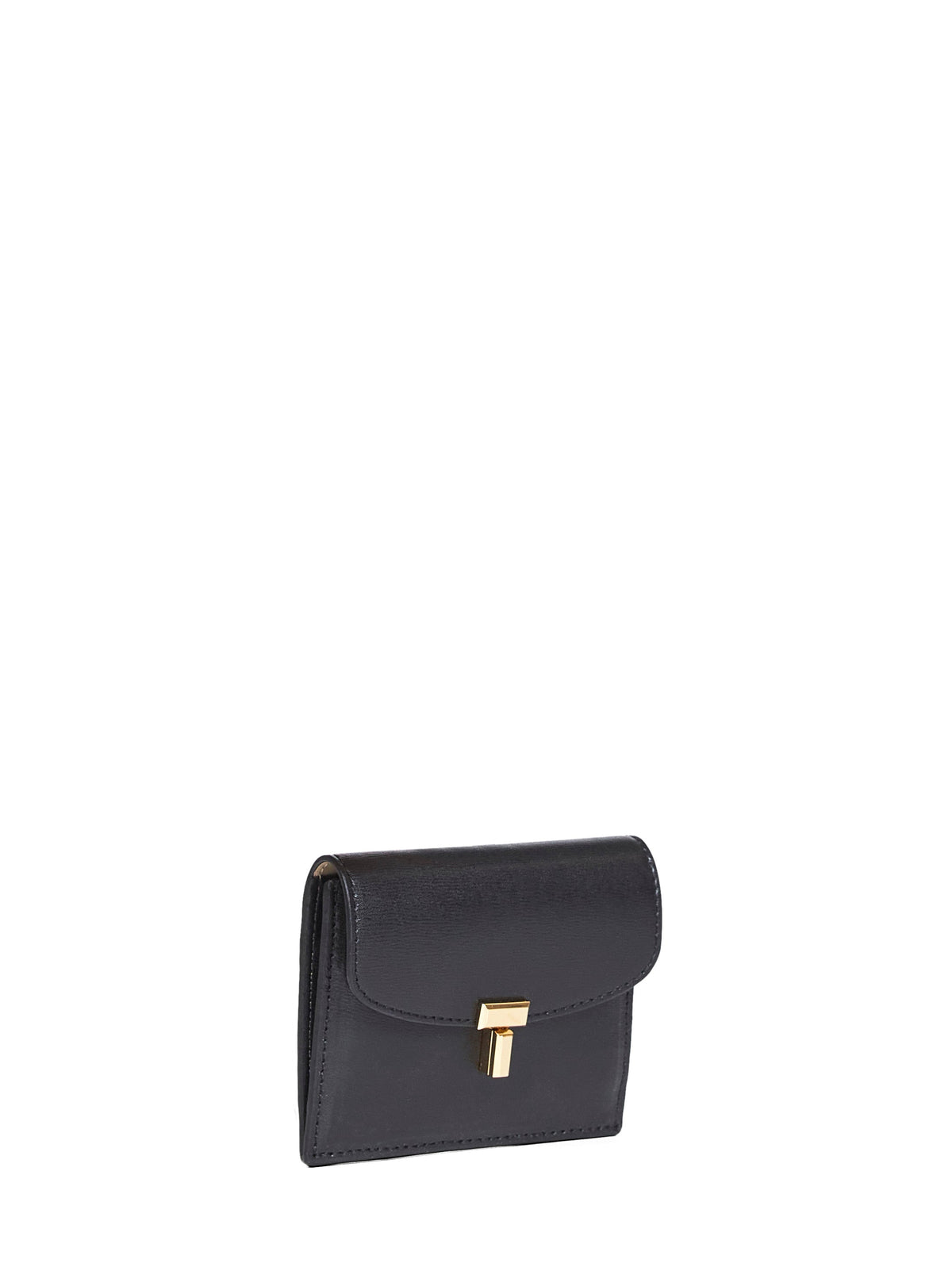 Toteme Women Black T-Lock Card Holder
