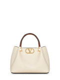 Valentino Garavani Women Ivory Valentino Garavani Small Shopping Bag