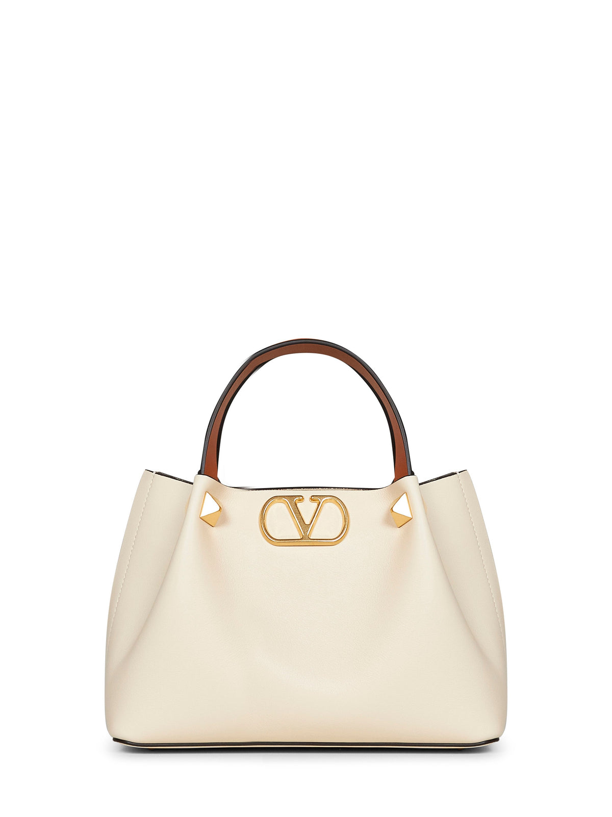 Valentino Garavani Women Ivory Valentino Garavani Small Shopping Bag