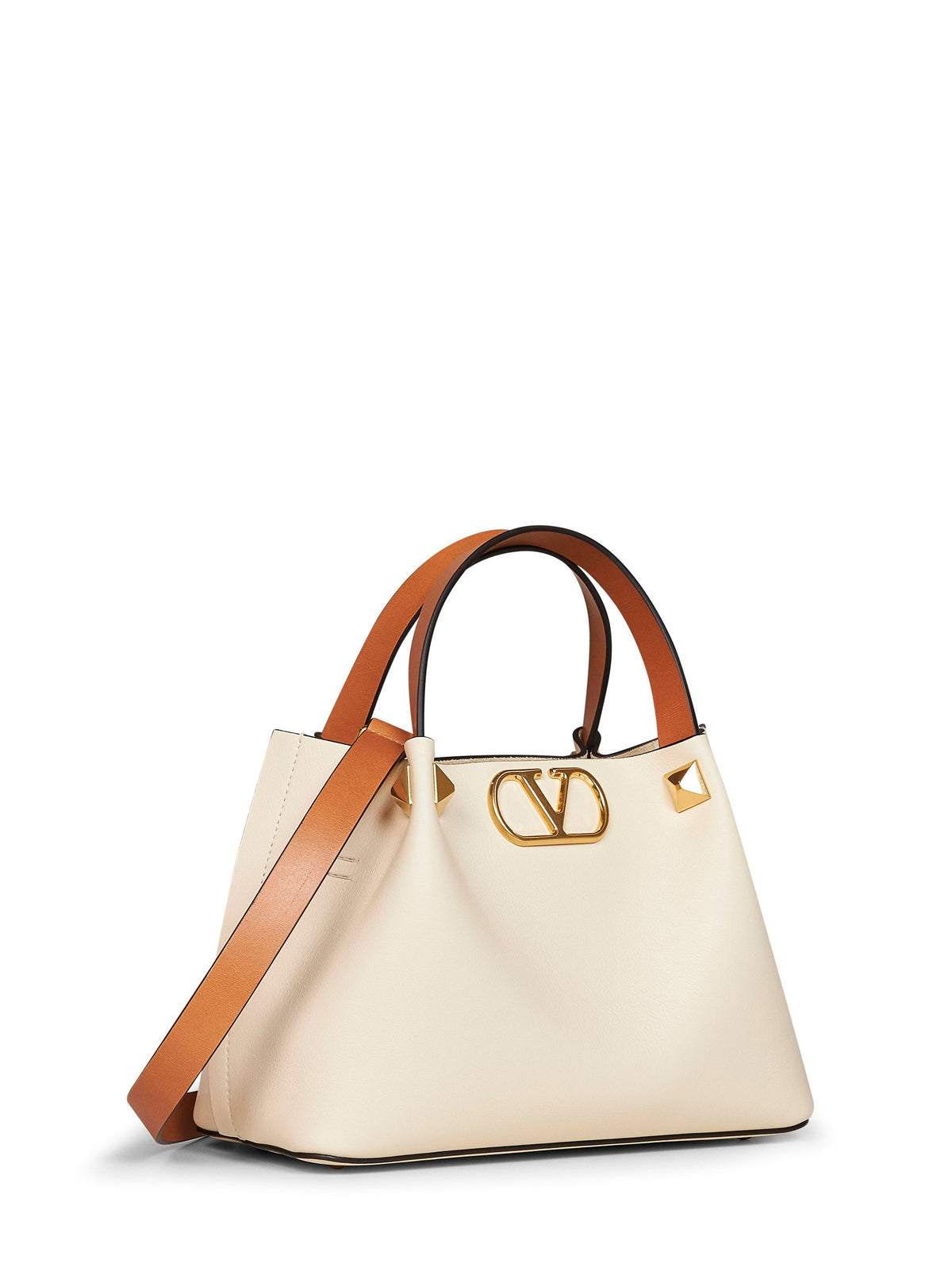 Valentino Garavani Women Ivory Valentino Garavani Small Shopping Bag
