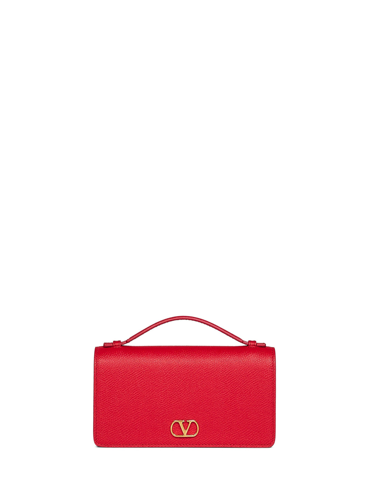 Valentino Garavani Women Red Vlogo Signature Wallet On Chain