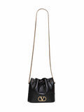 Valentino Garavani Women Black Vlogo Signature Mini Bucket Bag