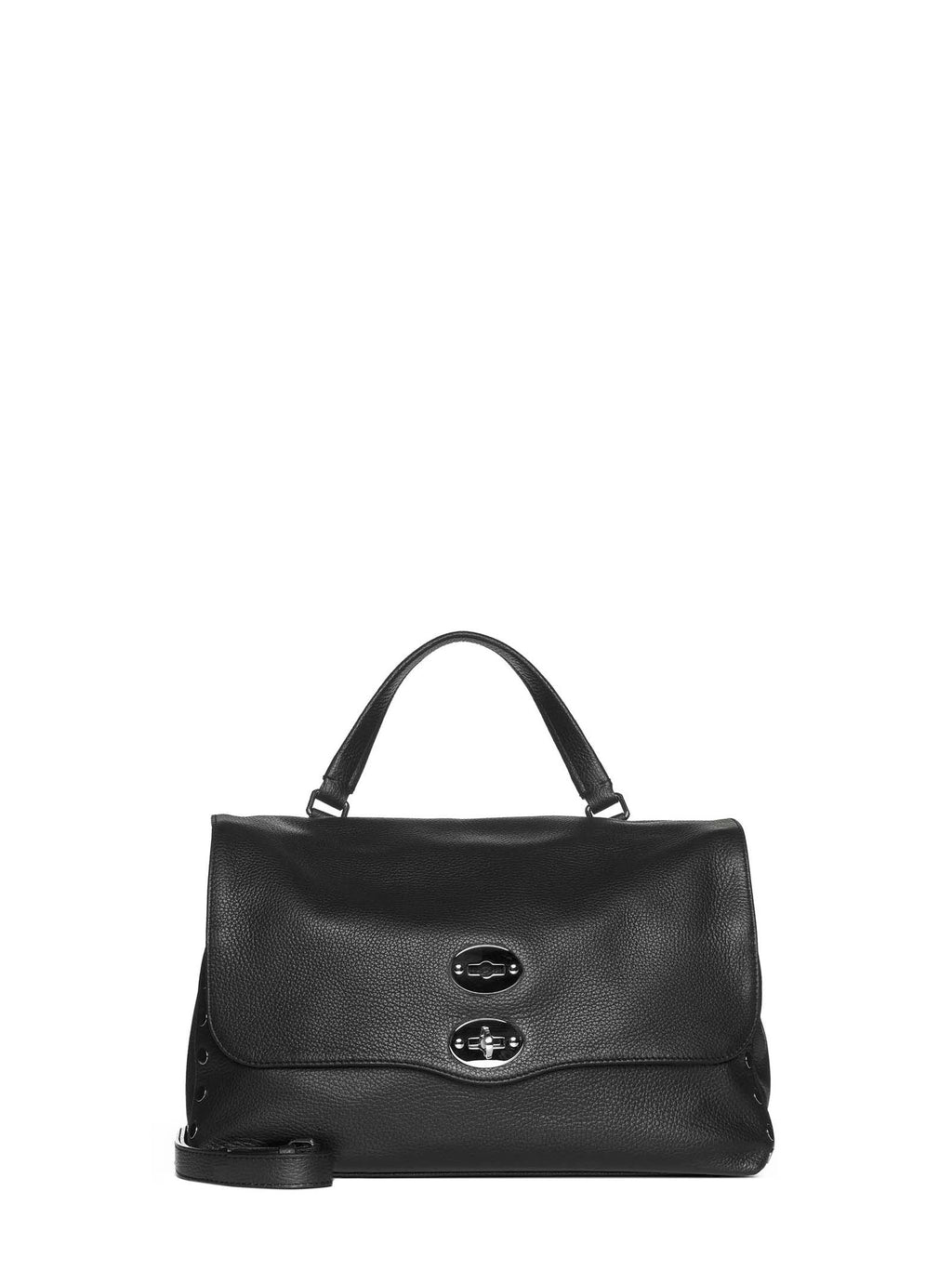 Zanellato Women Zanellato Medium Postina Daily Black Leather Bag