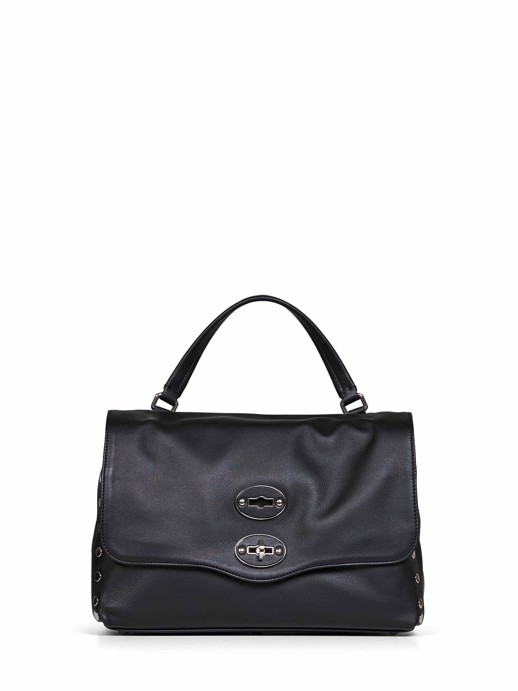 Zanellato Women Black Lavagna Small Postina Handbag