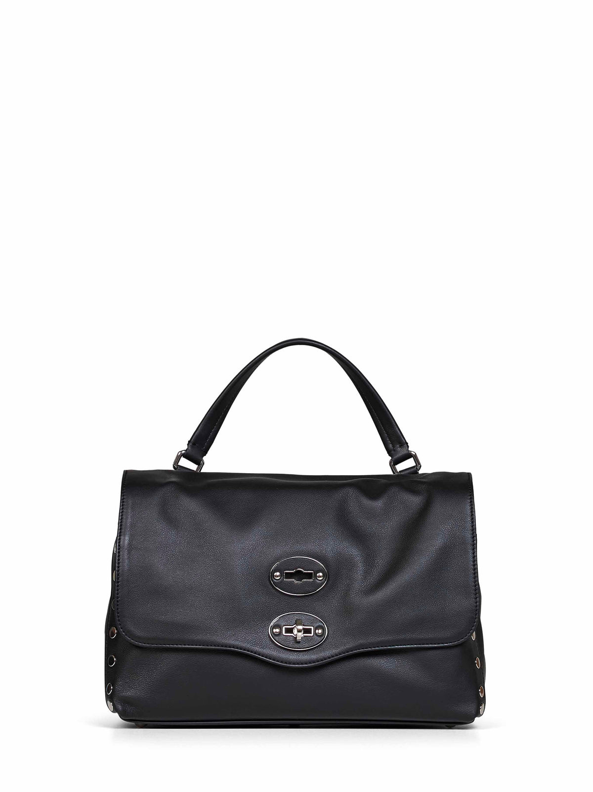 Zanellato Women Black Lavagna Small Postina Handbag