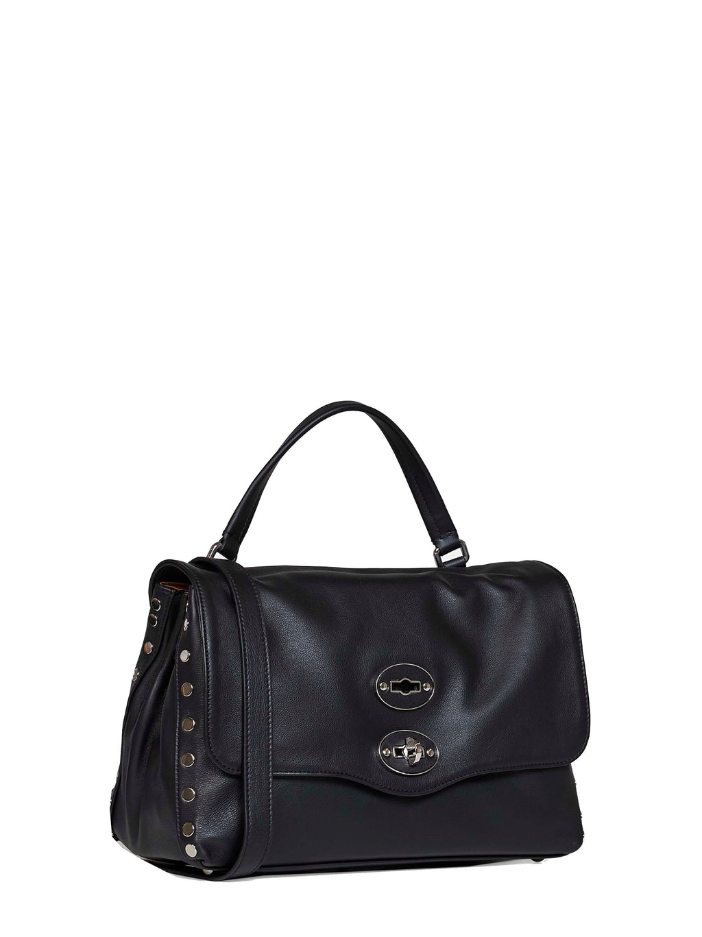 Zanellato Women Black Lavagna Small Postina Handbag
