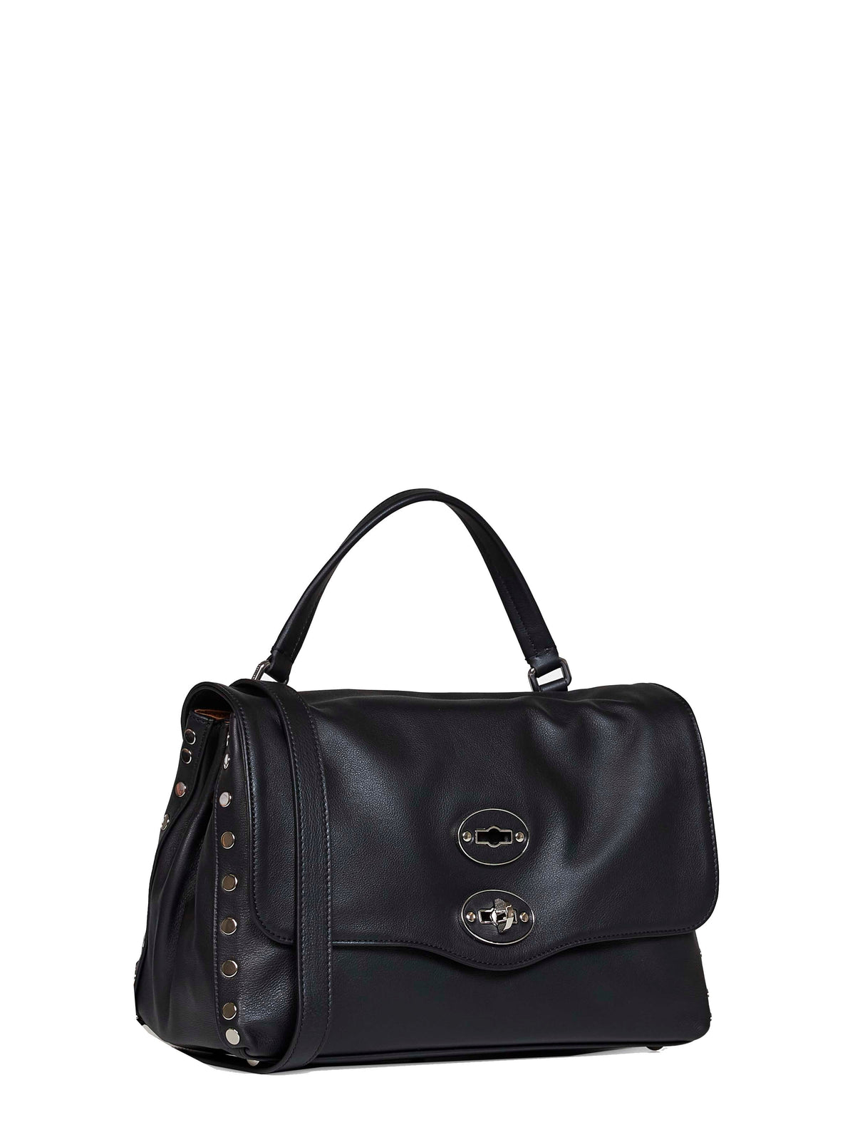 Zanellato Women Black Lavagna Small Postina Handbag