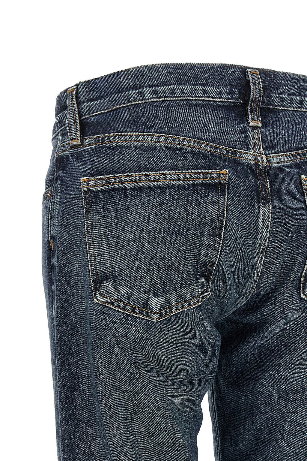 AGOLDE Low Rise Boot Jeans - Engraved Button Detail