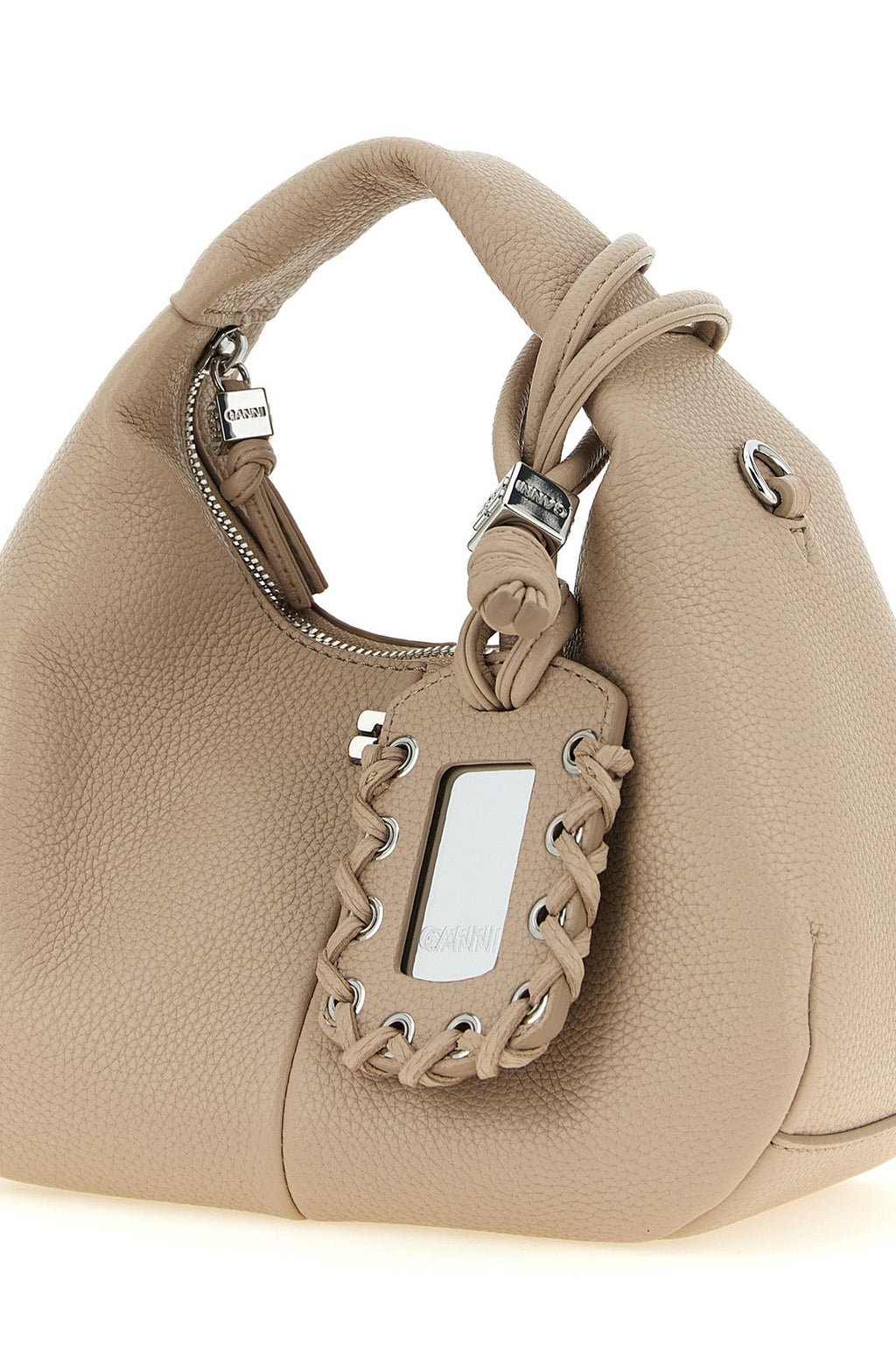 GANNI Handbag With Braided Charm