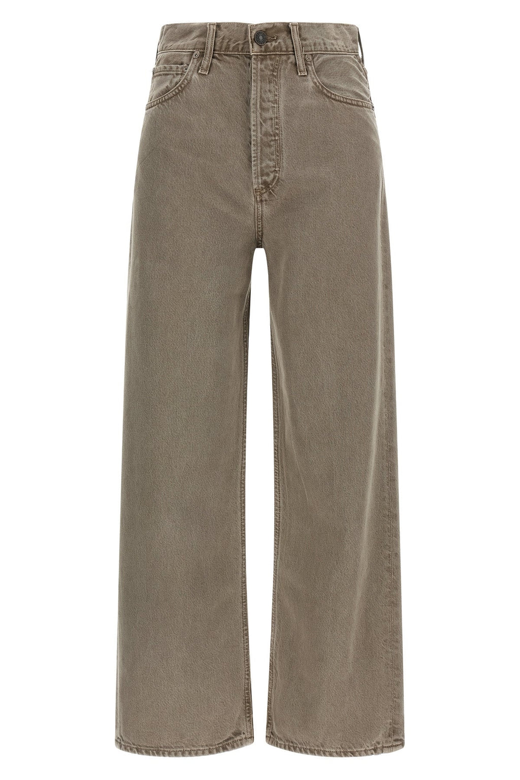 Agolde Wide-Leg Jeans with Button Fly