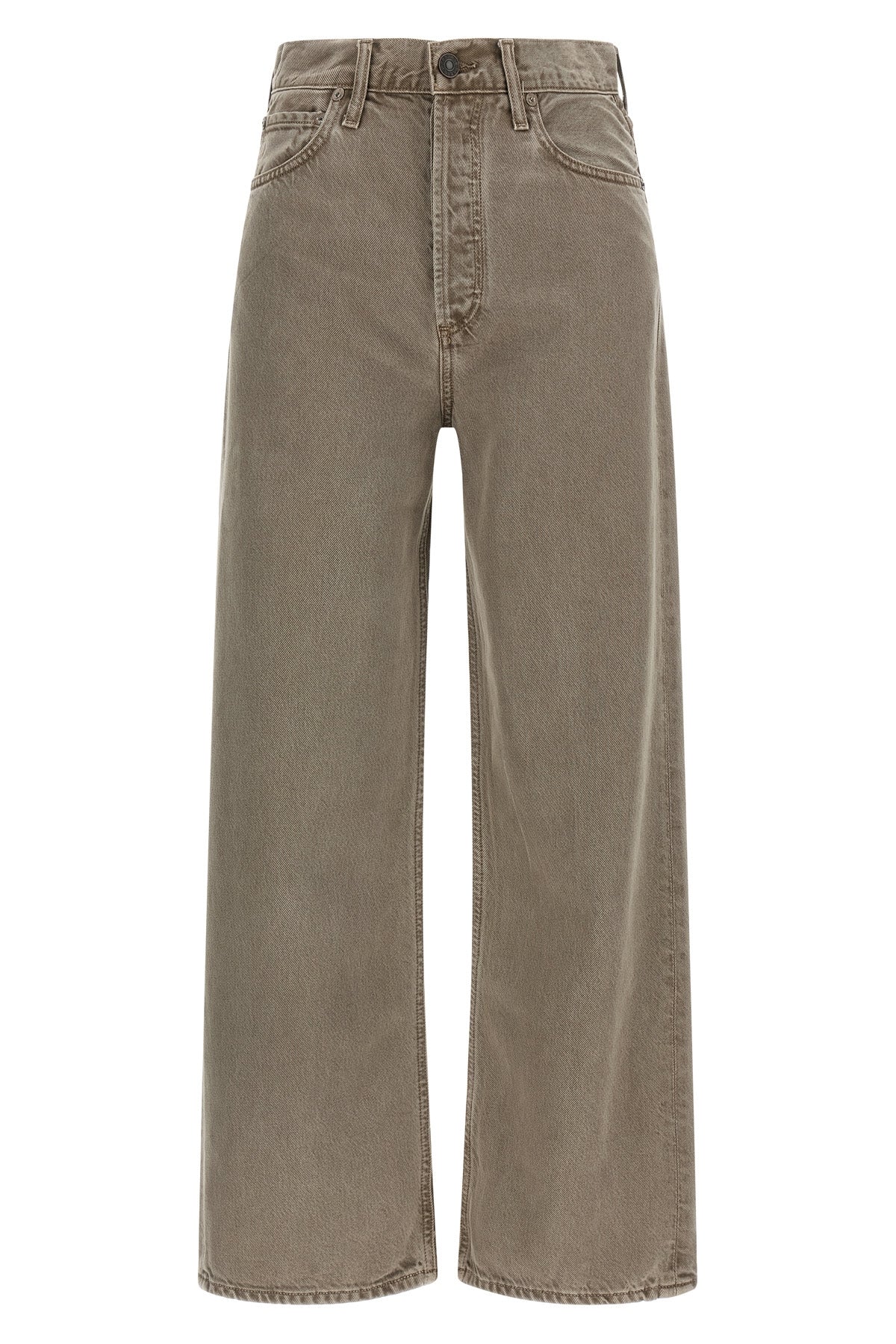 Agolde Wide-Leg Jeans with Button Fly