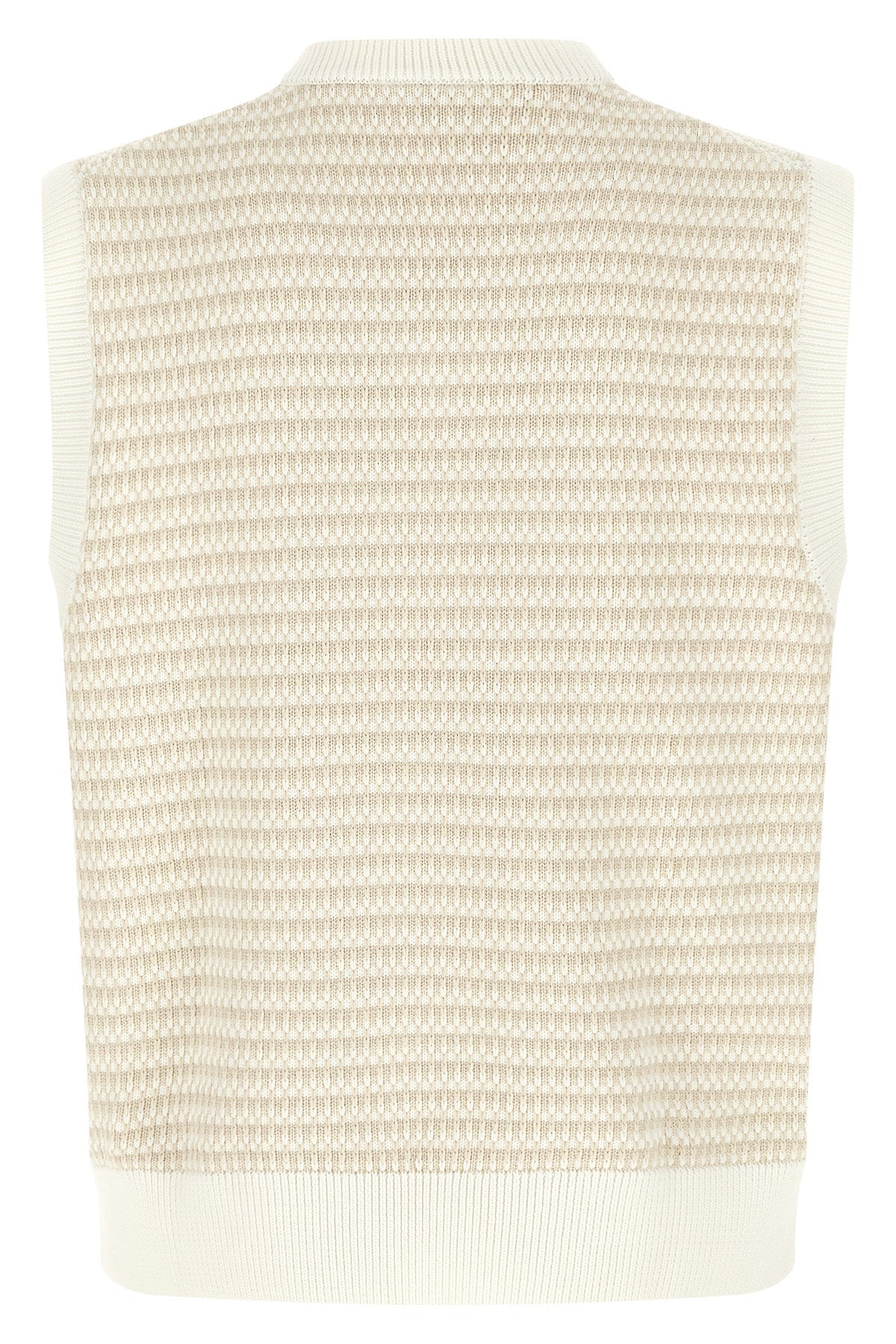 LACOSTE Vest - Waffle Jacquard Knit