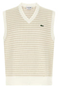 LACOSTE Vest - Waffle Jacquard Knit