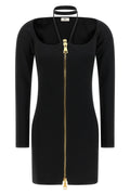 Elisabetta Franchi Mini Dress with Logo Zip