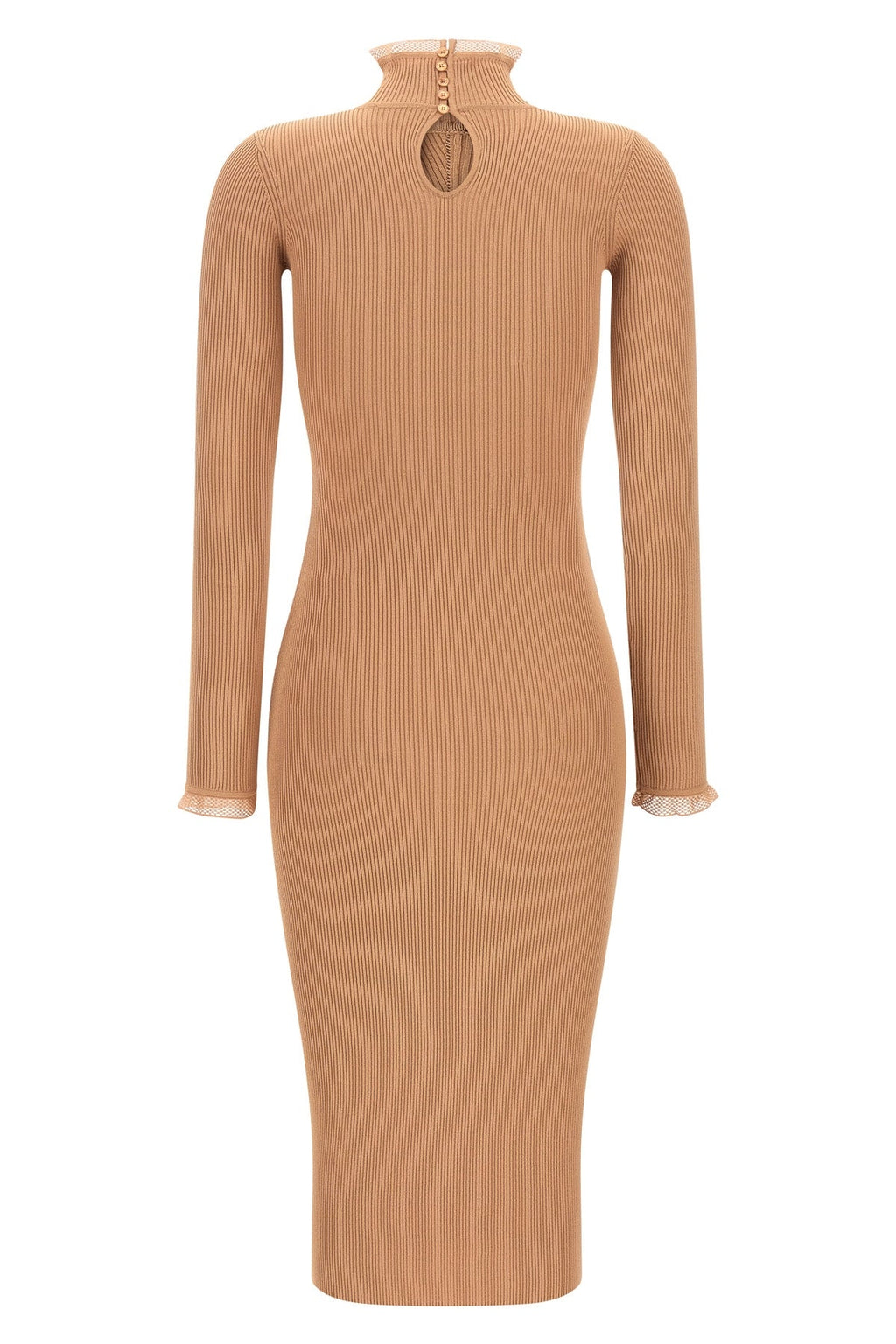 Elisabetta Franchi Ribbed Knit Midi Dress