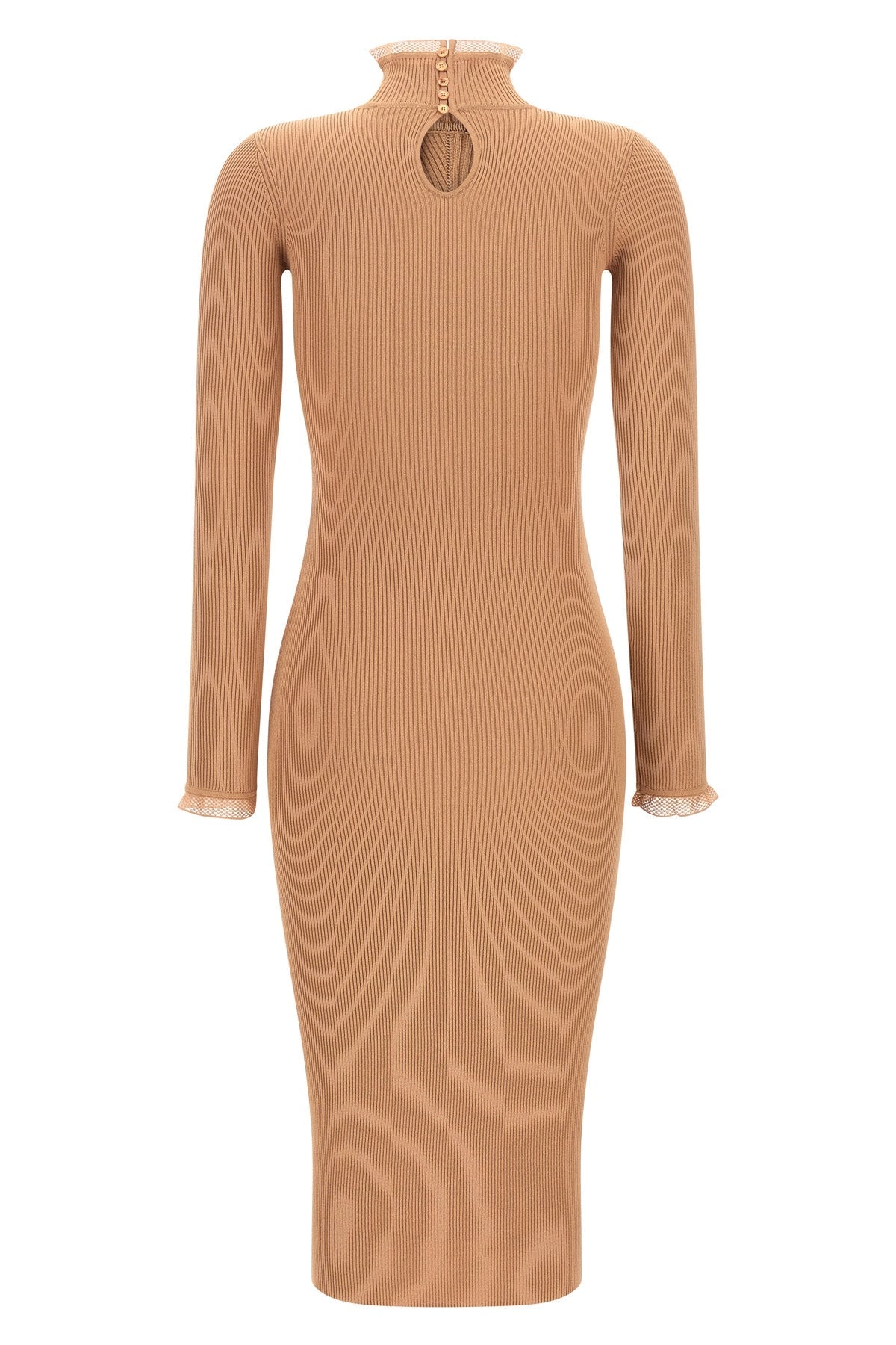 Elisabetta Franchi Ribbed Knit Midi Dress