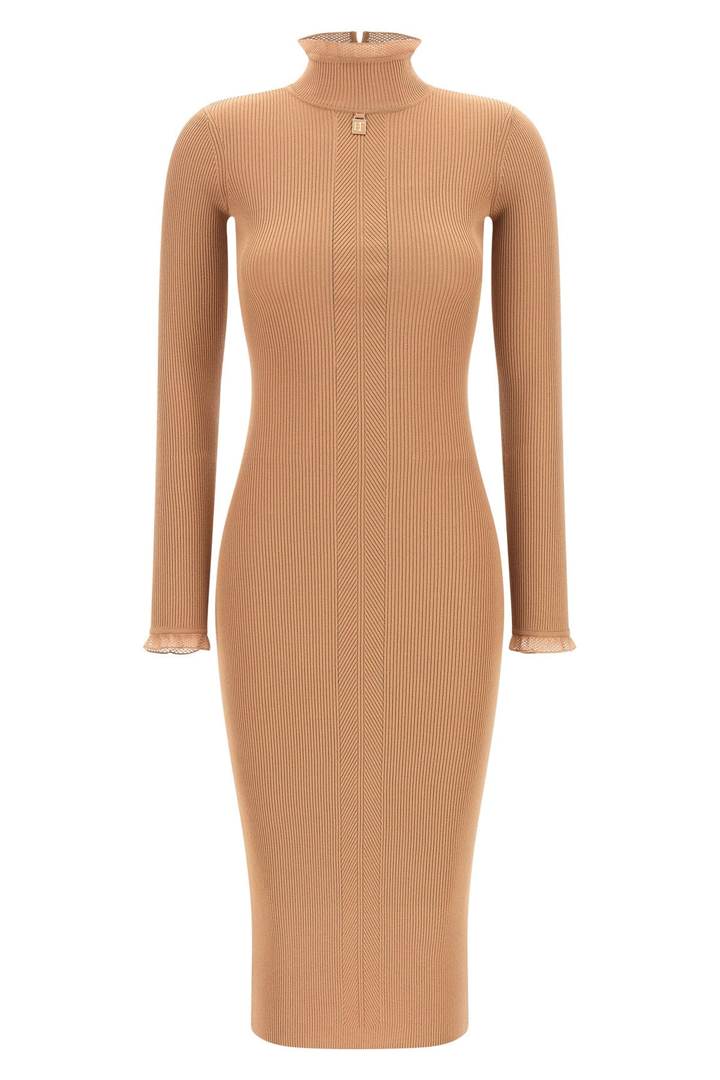 Elisabetta Franchi Ribbed Knit Midi Dress