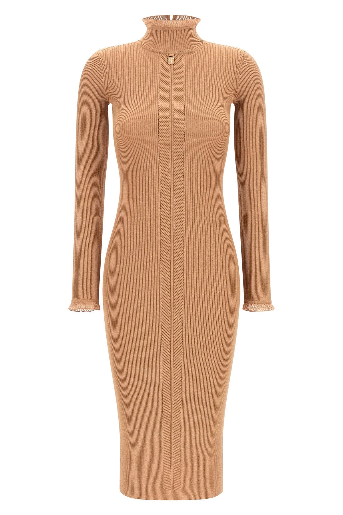 Elisabetta Franchi Ribbed Knit Midi Dress