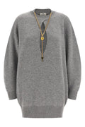 Elisabetta Franchi Knit dress with chain detail