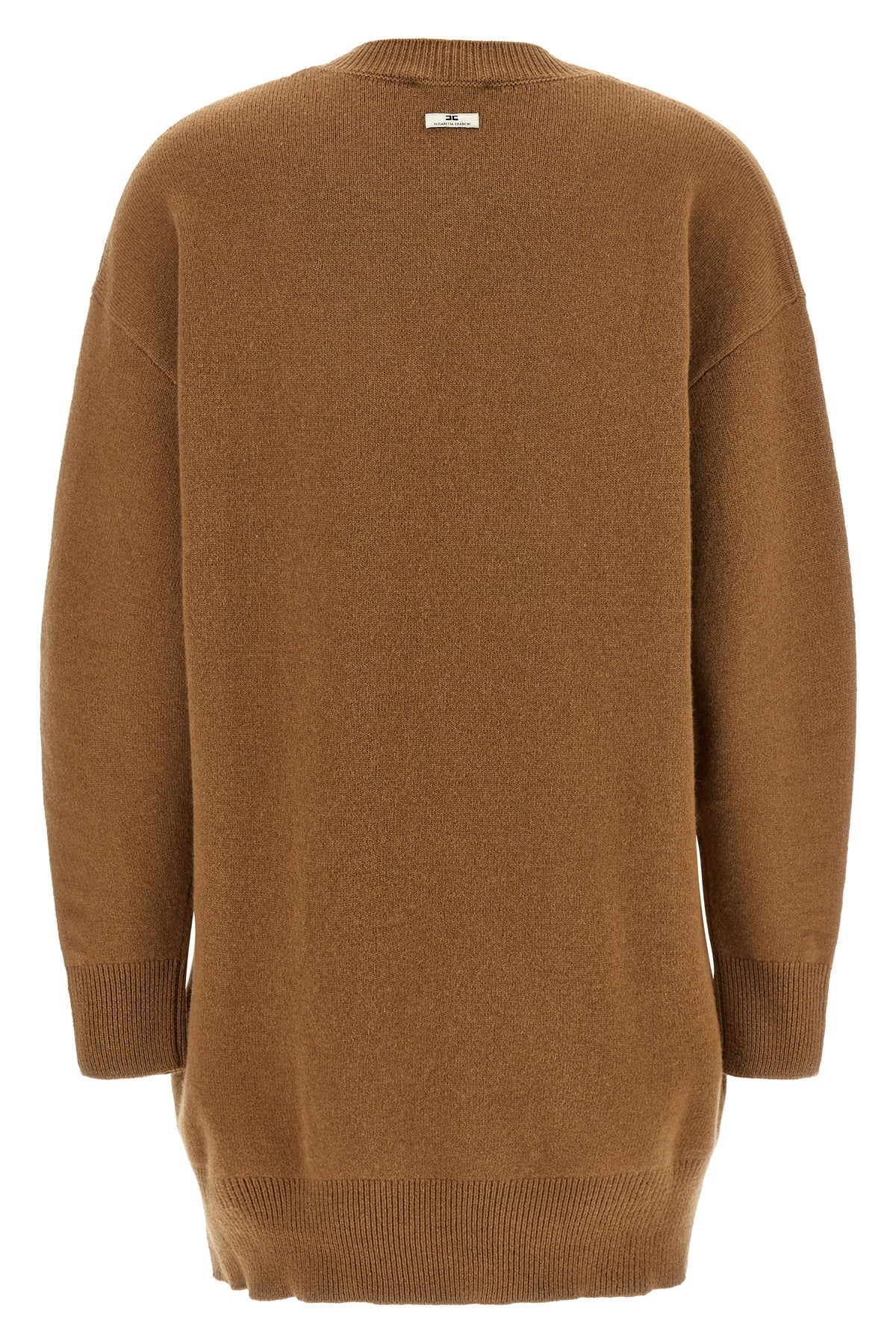 Elisabetta Franchi Knit Dress With Gold-Tone Chain Detail