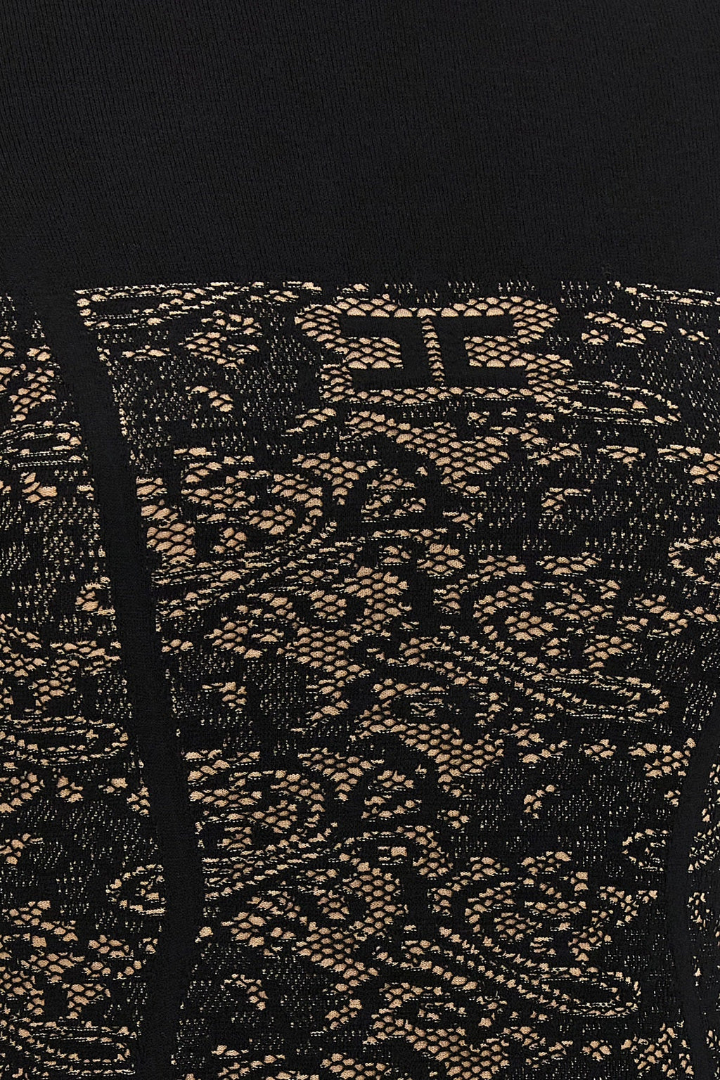 Elisabetta Franchi Mini Dress with Jacquard Weave