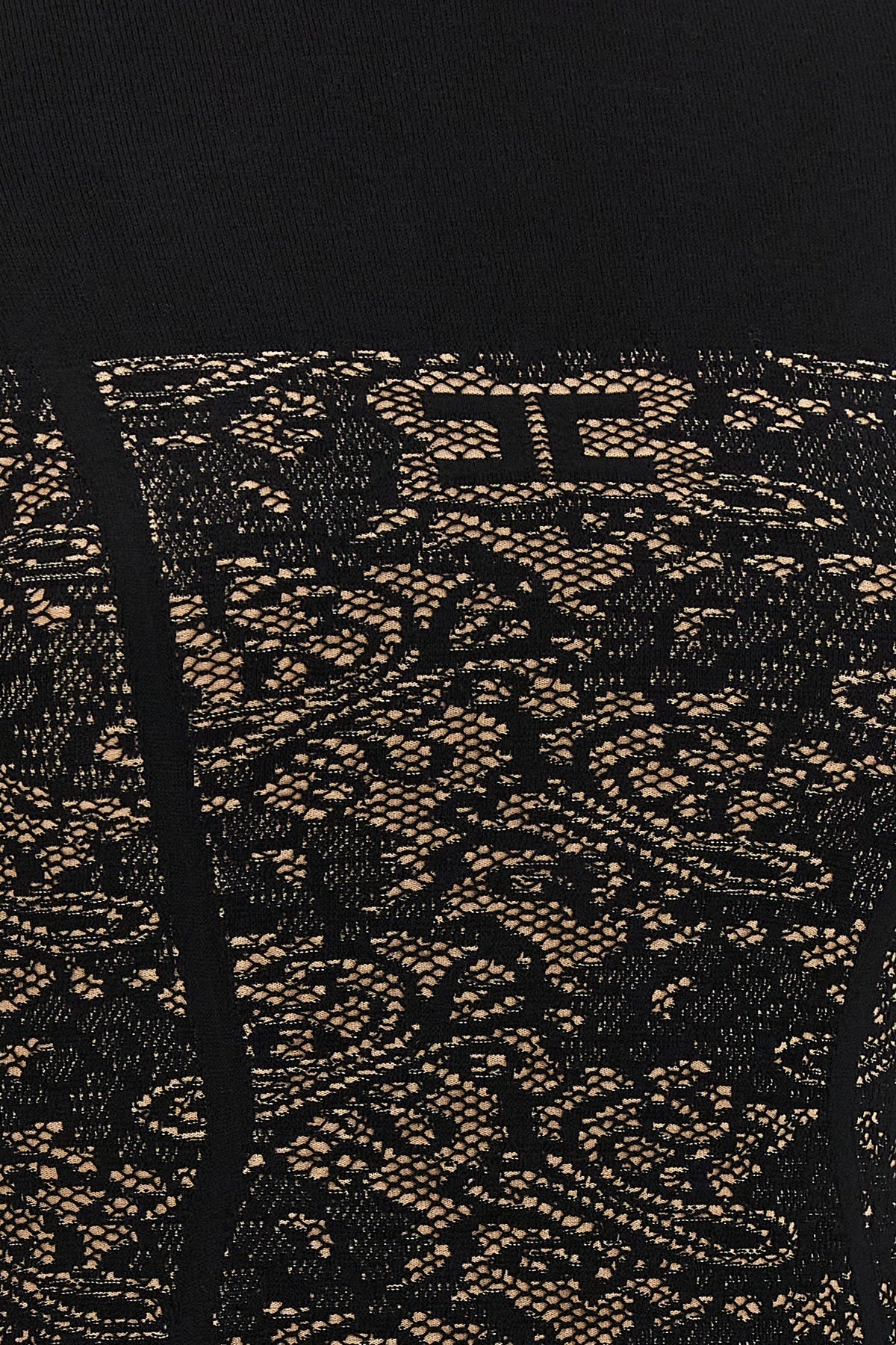 Elisabetta Franchi Mini Dress with Jacquard Weave