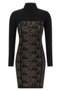 Elisabetta Franchi Mini Dress with Jacquard Weave