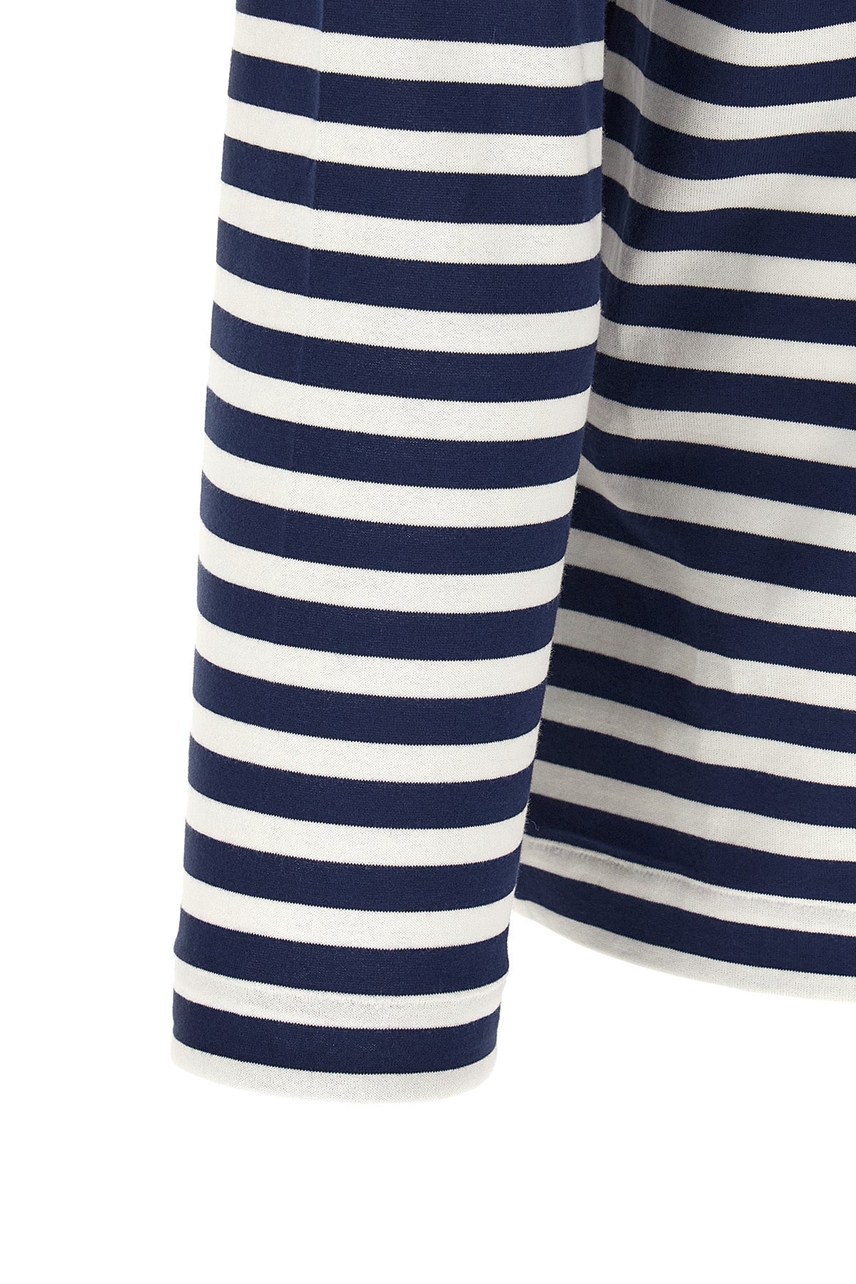 Striped T-shirt with Heart Patch