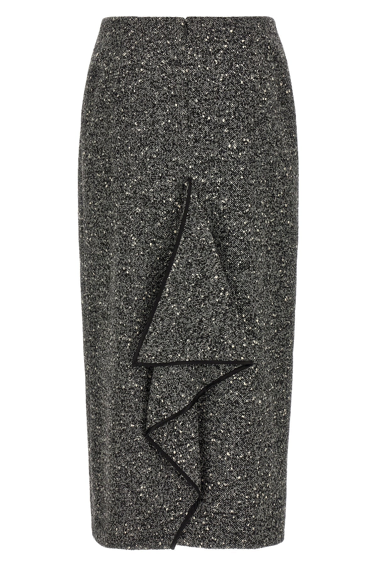 Valentino Garavani Pencil skirt with ruffle detail