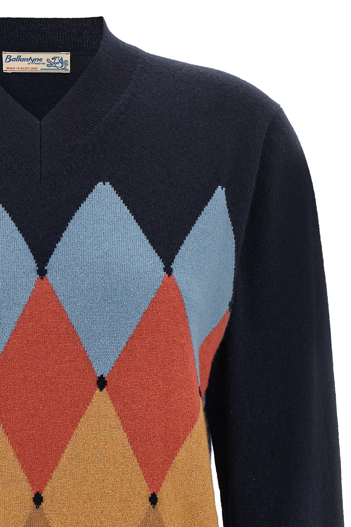 Argyle V-Neck Sweater