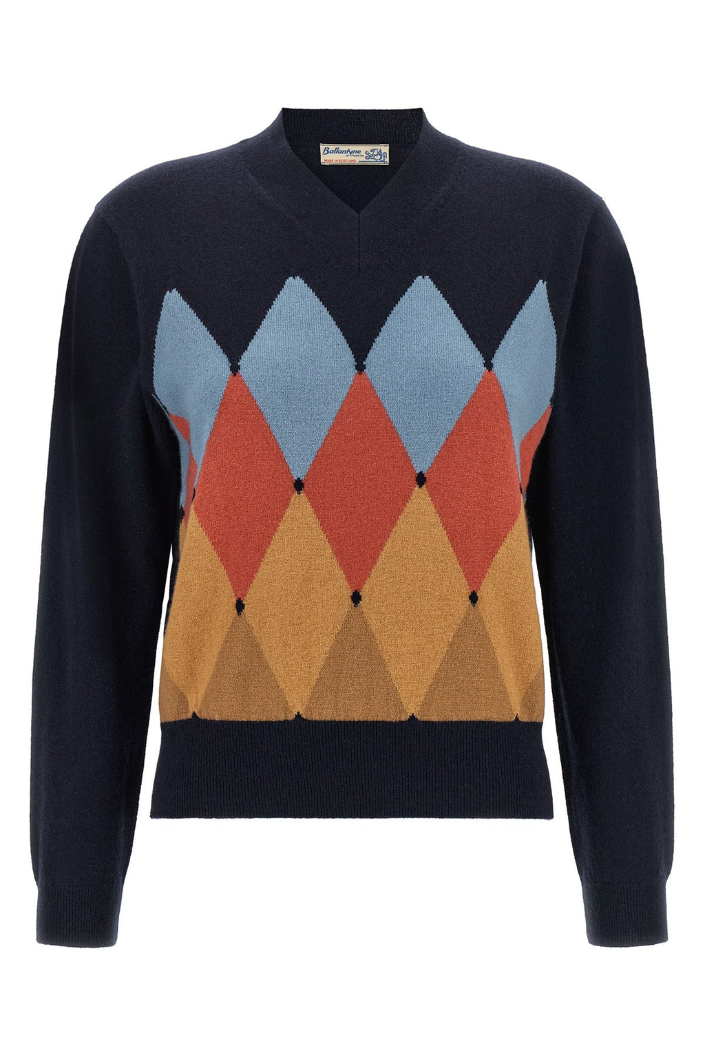 Argyle V-Neck Sweater