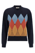 Argyle V-Neck Sweater