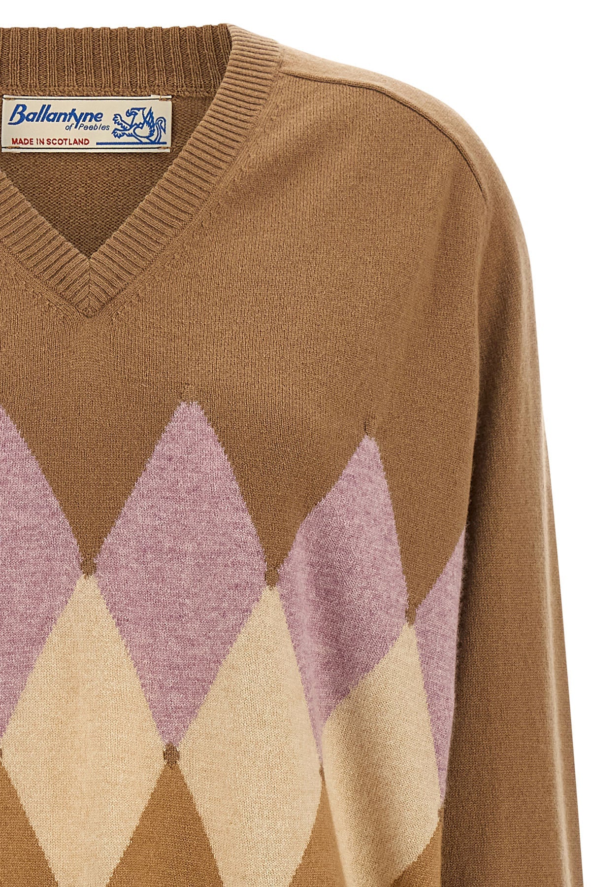 Ballantyne 'New Diamond' Argyle Intarsia Pullover