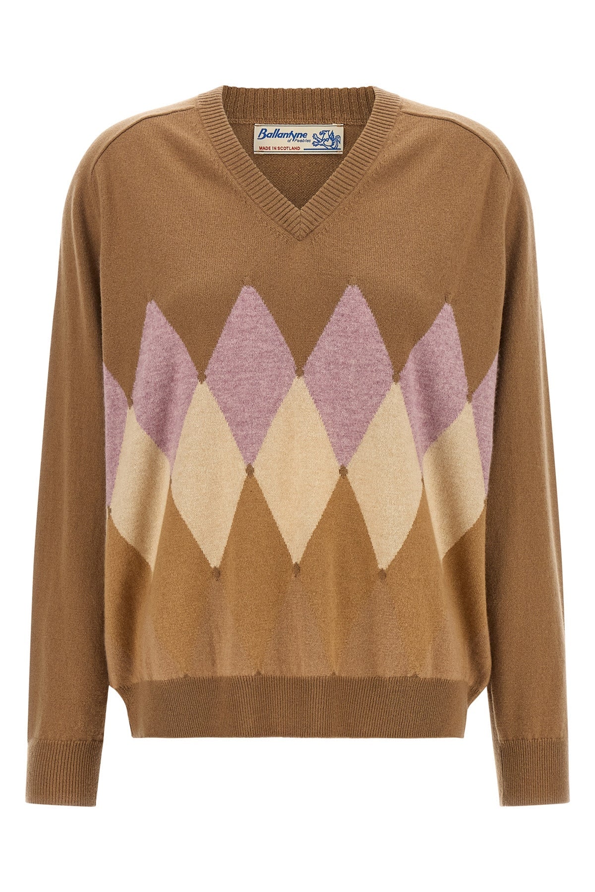 Ballantyne 'New Diamond' Argyle Intarsia Pullover